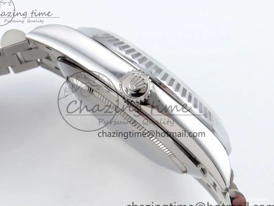 Weight) DayDate Ice JDF Steel 40 904L on SS VR3255 Bracelet Textured Blue President V3 (Gain Dial 0114